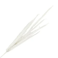 SPRAY FERN LEAVES 29.5″ WHITE GLITTER