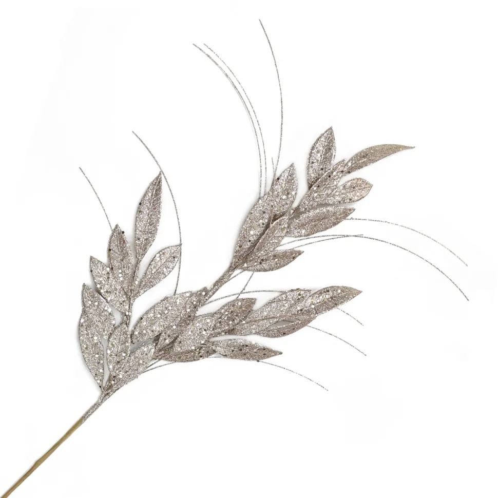 SPRAY GRASS 36″ SILVER GLITTER