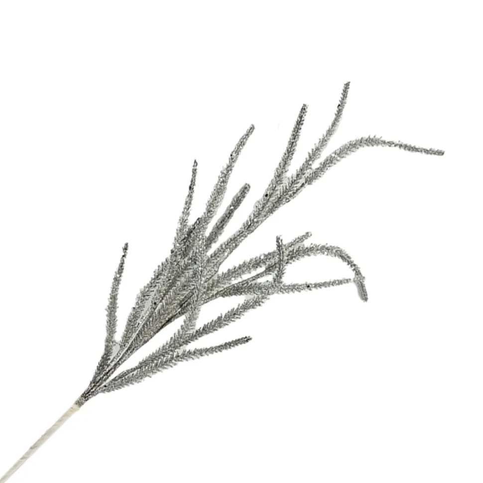 SPRAY GRASS 29.5″ SILVER GLITTER