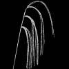 SPRAY GRASS HANGING 24″ SILVER GLITTER