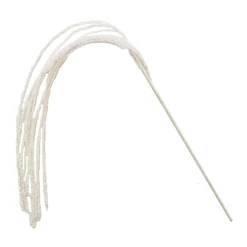 SPRAY GRASS HANGING 49.5″ WHITE SHINY/GLITTER