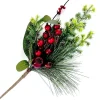 SPRAY GRN PINE 15″ RED BERRIES MIXED W/ PINE AND GREENERY
