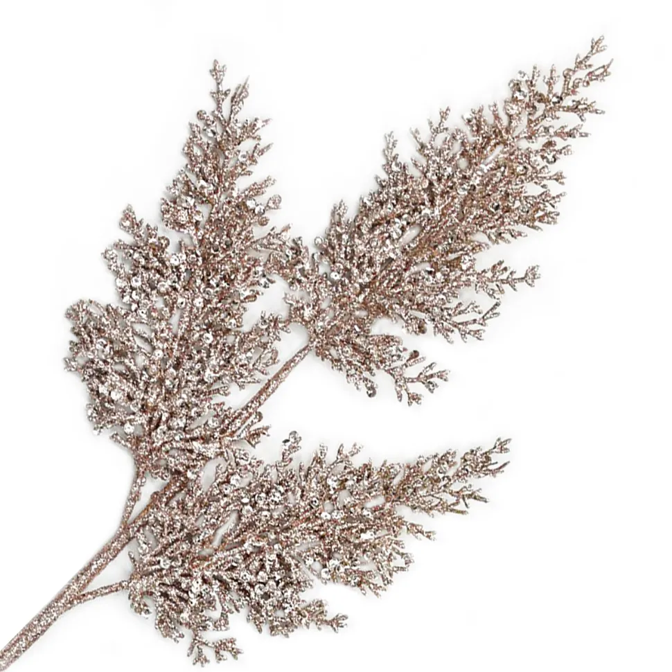 SPRAY HANGING BRANCH 32″ ROSE GOLD GLITTER