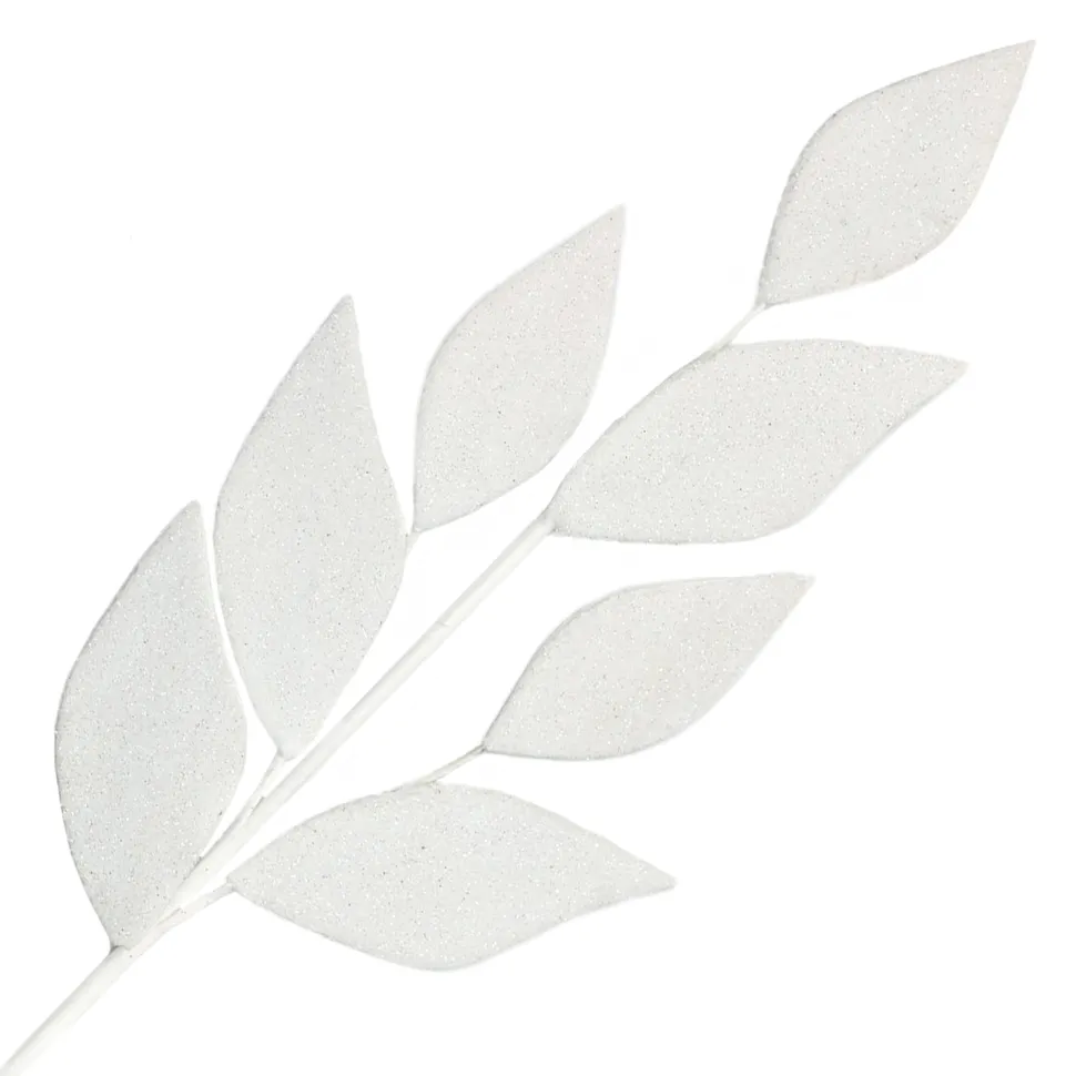SPRAY LEAVES 30″ PINK VELVET/ METALIC LEAVES