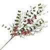 SPRAY LEAVES 33″ RED BERRIES W/ MIXED LEAVES