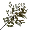 SPRAY LEAVES APPLE 29.5″ GREEN GLITTER