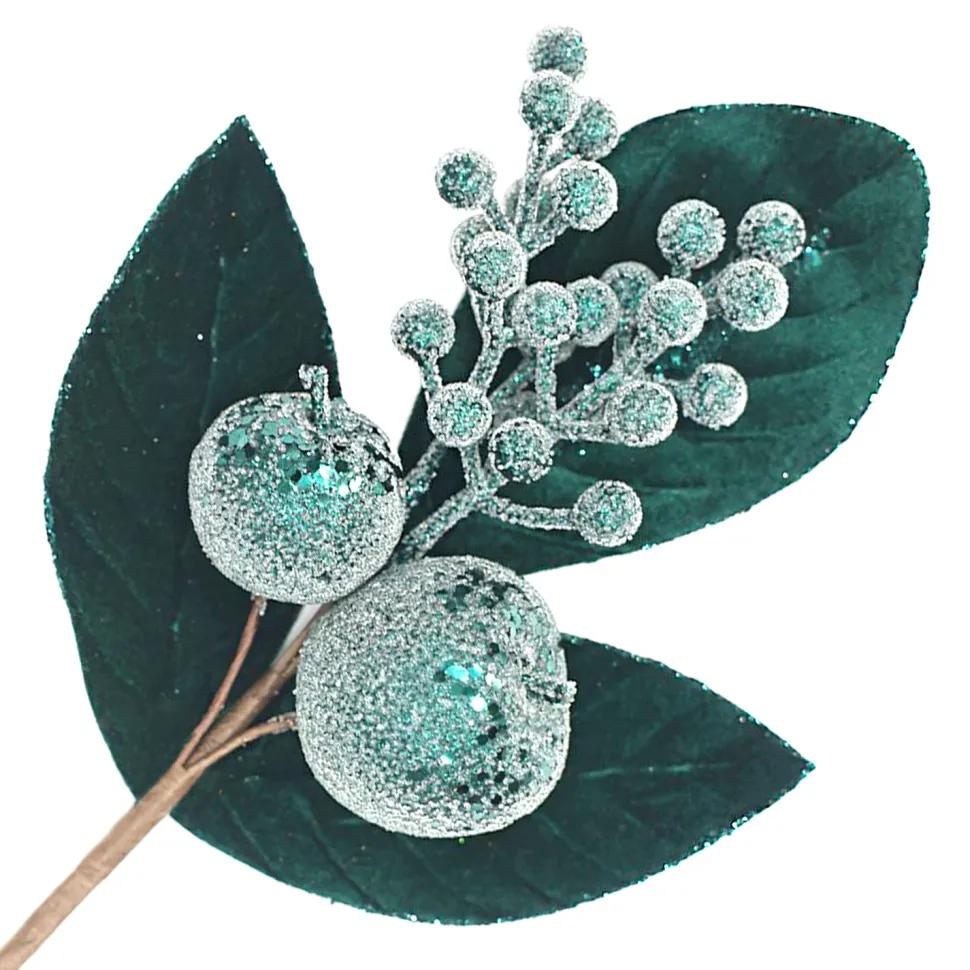 SPRAY LEAVES BAY 26″ CHAMPAGNE GLITTER