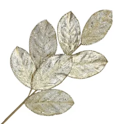 SPRAY LEAVES FABRIC 30″ ROSE GOLD VELVET/ GLITTER /METALLIC HOLLY SHAPE