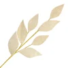 SPRAY LEAVES FABRIC 26″ WOOL NATURAL/ FROSTED
