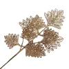 SPRAY LEAVES FAN SHAPE 18″ COPPER ROSE GOLD 18.5″ FAN SHAPED LEAF W/ GLITTER