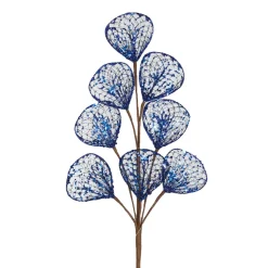 SPRAY LEAVES MESH 26″ MIDNIGHT BLUE GLITTER