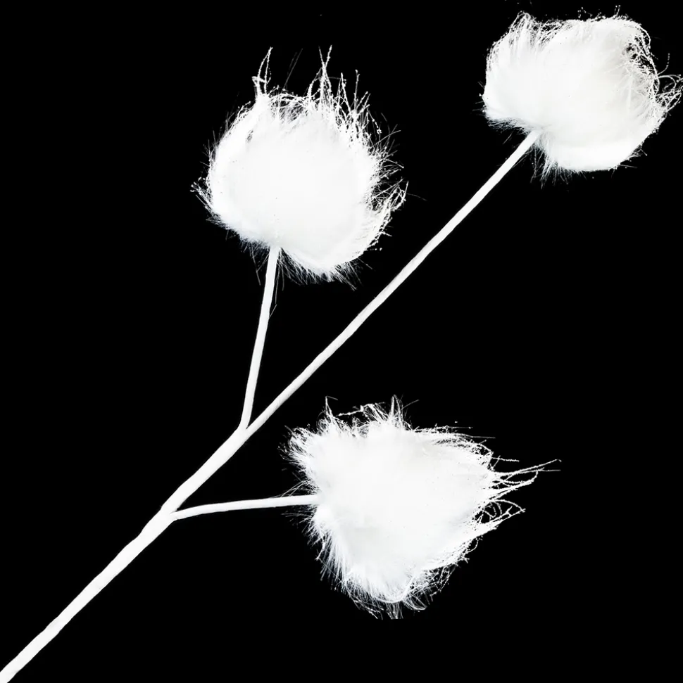 SPRAY SNOWBALL 25″ WHITE FUR W/SNOW
