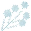 SPRAY SNOWFLAKE FROSTED 25.5″ BABY BLUE GLITTER | SEQUINS