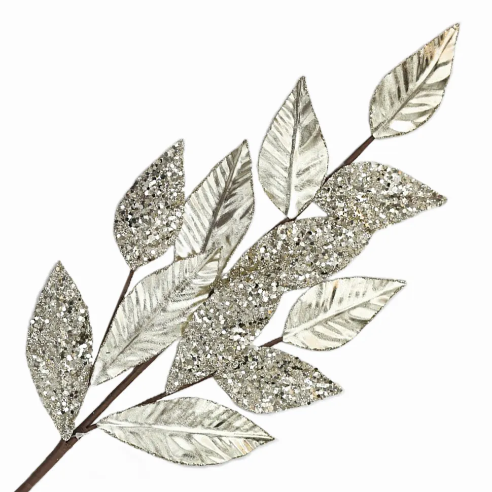 SPRAY TWIGS 36″ RED/WHITE SEQUINS/ GLITTER