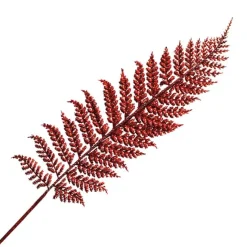 STEM FERN FANCY 32″ RED GLITTER