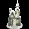 STONE LOOK CHURCH 14.5″ GRAY W/ LED LIGHTS