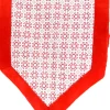 TABLE RUNNER 16″ X 72″ RED/SILVER PRINT