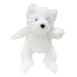 TEDDY BEAR PLUSH 9.5″ WHITE
