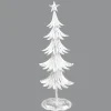 TREE 20″ WHITE METAL W/ SILVER FOIL