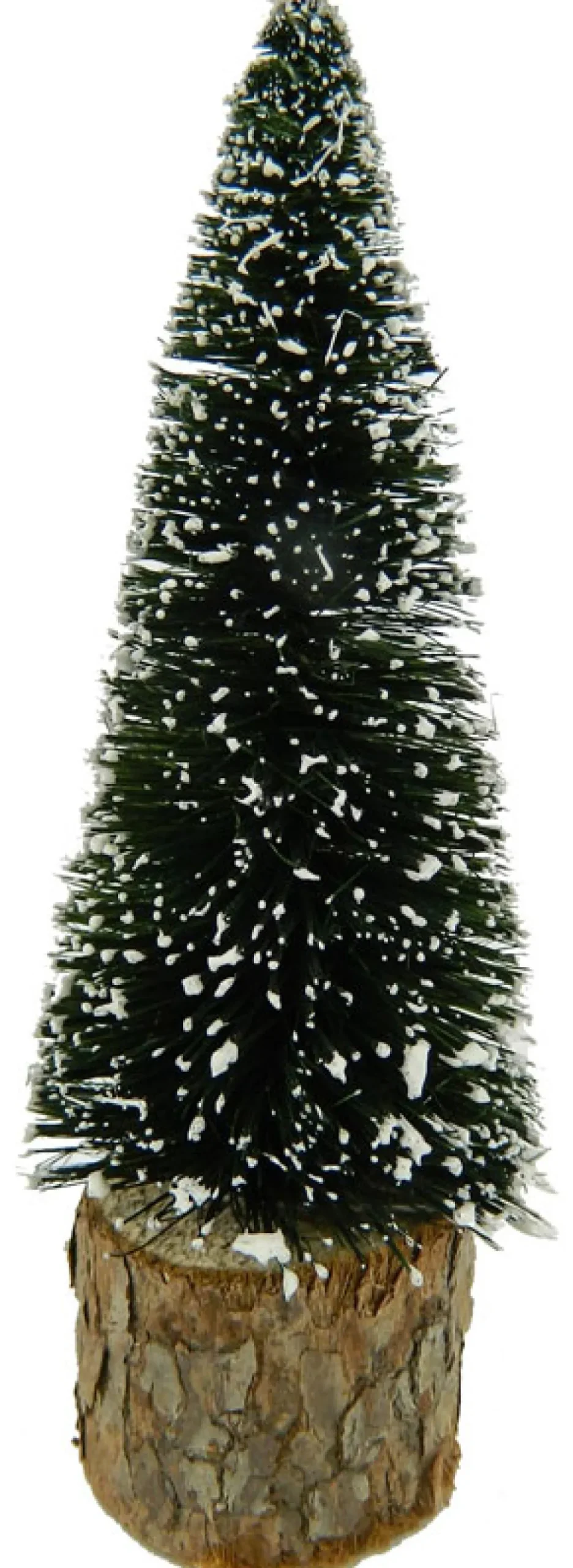 TREE BOTTLE BRUSH NAT. 5″ VILLAGE W/ SNOW & BASE