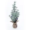 TREE FROSTED NEEDLE PINE 14″ W/ BURLAP BASE