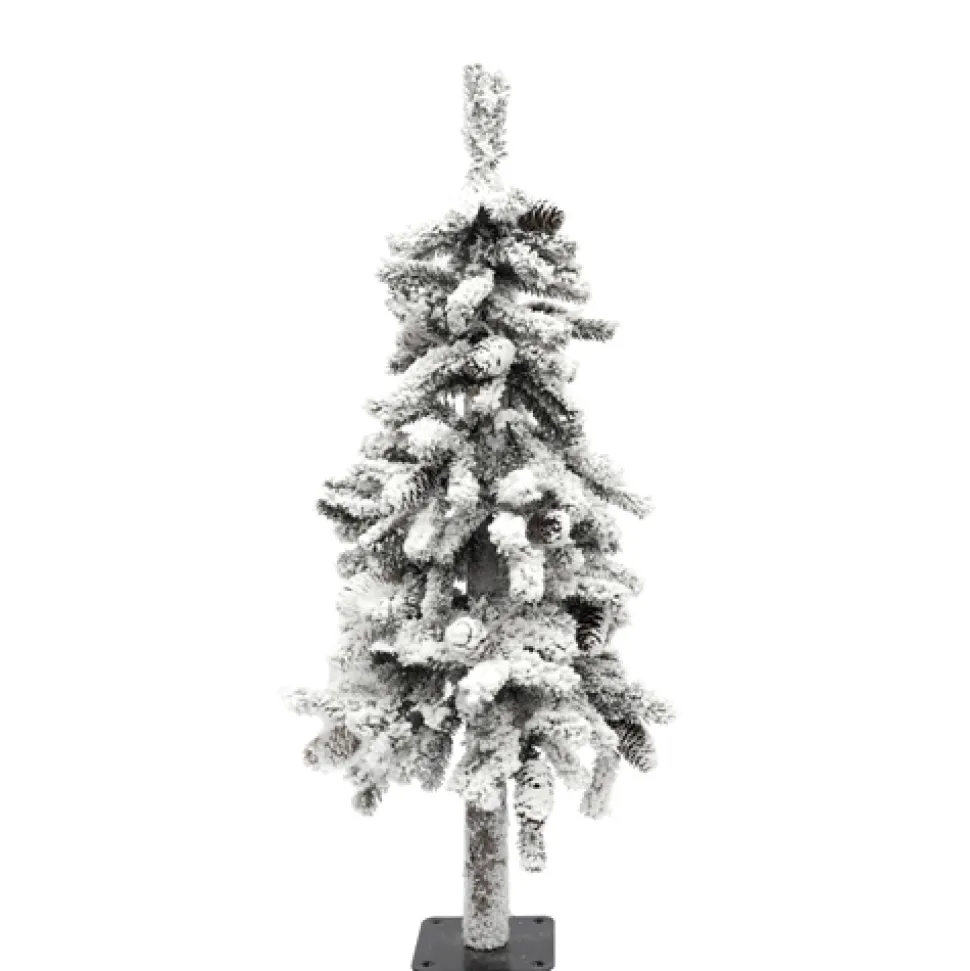 TREE MANNING ALPINE 3′ 191T HEAVY FLOCKING W/ PINE CONES