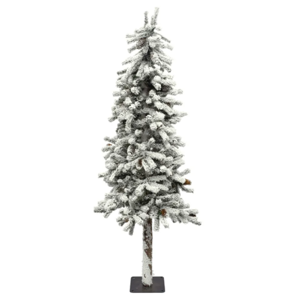 TREE MANNING ALPINE 5’x475T HEAVY FLOCKING W/ PINE CONES