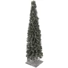 TREE MINI LEAVES FROSTED 12″ W/ METAL BASE