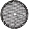 TREE SKIRT 42″ BLACK/ WHITE CHECK W/ GRAY FUR BORDER