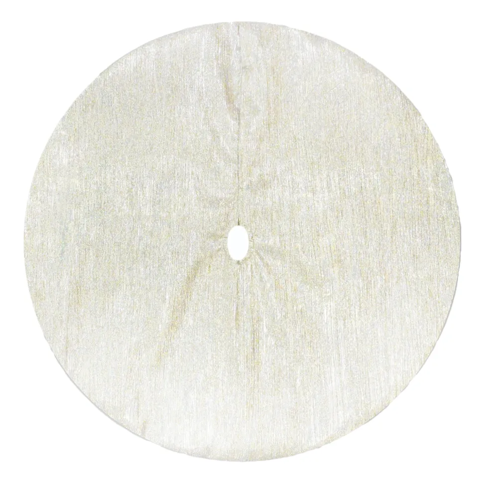 TREE SKIRT 20″ MINI GOLD IRIDESCENT CRINKLE METALLIC