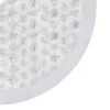 TREE SKIRT 48″ WHITE W/IRIDESCENT SEQUIN W/ FAUX FUR BORDER