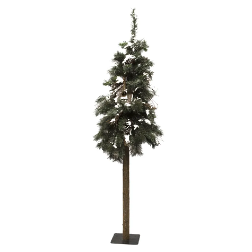 TREE SNOWY ALPINE 5′ 108T MIXED NEEDLES W/ PINE CONES & BIRDHOUSE