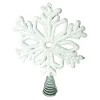 TREE TOP SNOWFLAKE WHITE FLOCKING 10″