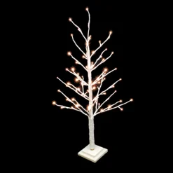 TWIG TREE WHITE 36″ 78 LED WARM WHITE LIGHTS 120V WHITE GLTR.