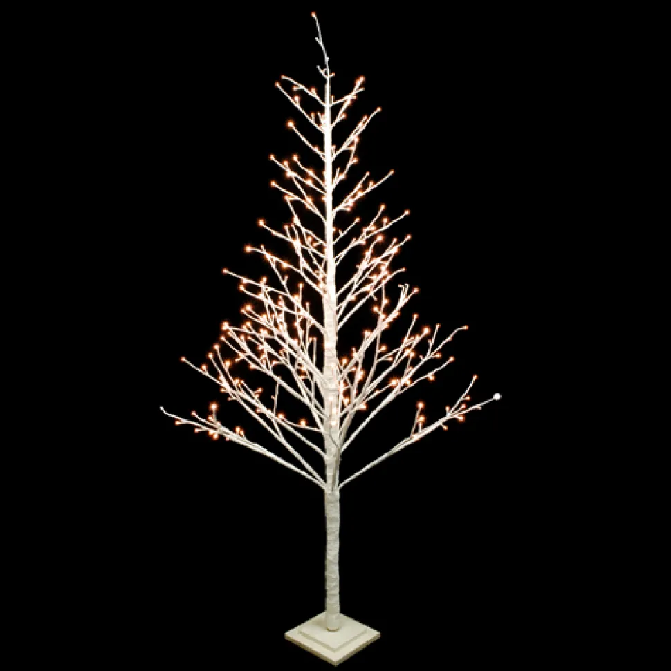 TWIG TREE WHITE 83″ 306 LED WARM WHITE LIGHTS 120V WHITE GLTR.