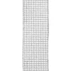 WIRED RIBBON 2.5″X10 YDS SILVER GLITTER ON WHITE NET