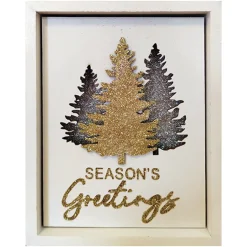 WOODEN FRAME DECOR 8″X6″ WHITE TREE DESIGN
