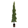 WOODEN TREE W/BASE 15.5″ GREEN