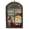 WOODEN WALL DECOR 8″X12″ SANTA IN WINDOW