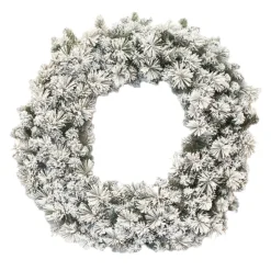 WREATH FLOCKED MIXED NEEDLE PINE 48″ X 340 TIPS HEAVY FLOCKING