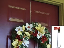 WREATH HANGER 14″-23″ CLEAR ADJUSTABLE PVC