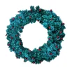 WREATH NAT. PVC PINE 24″ 200 TIPS W/ RED BERRIES